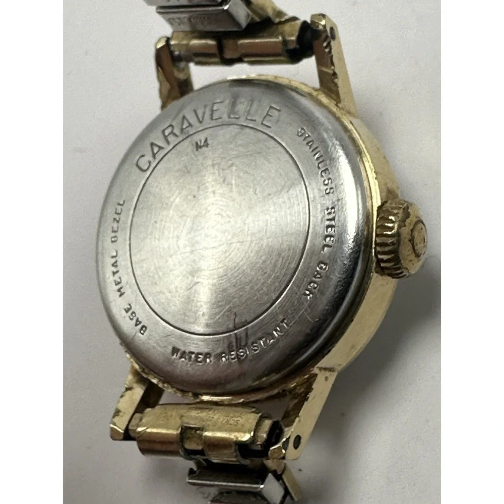 Caravelle By Bulova Watch Ladies 1974 N4 Manual Wind Easy Reader‎ 22MM 5.5